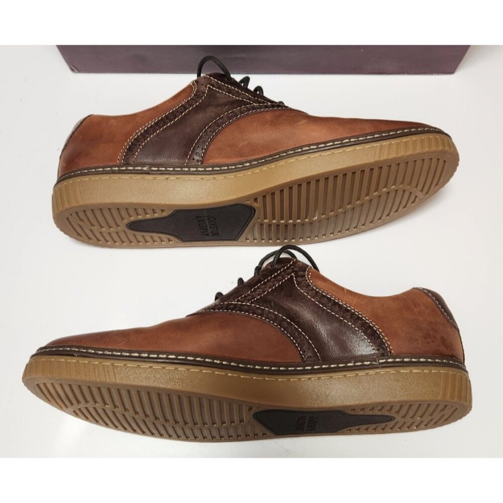 Johnston and Murphy Wallace Saddle Shoes Men's 9 M Chestnut Oiled Leather - Picture 3 of 16